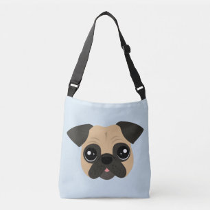 Ajustable Sac fourre-tout mignon à corps de croix de carlin