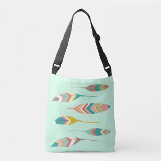Ajustable Sac fourre-tout moderne de plumes tribales