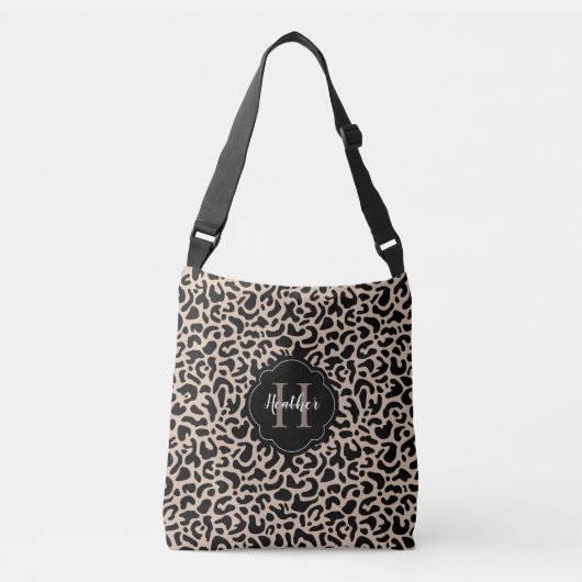Ajustable Sac fourre-tout Monogramme Empreinte de léopard (Devant)