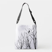 Ajustable Sac fourre-tout noir et blanc (Dos)
