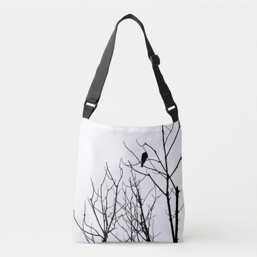 Ajustable Sac fourre-tout noir et blanc (Devant)