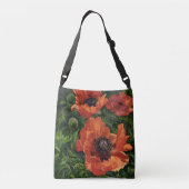 Ajustable sac fourre-tout "Poppies islandaises" (Dos)