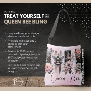 Ajustable Sac fourre-tout Queen Bee Bling