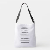 Ajustable Sac fourre-tout style et design croisé (Dos)