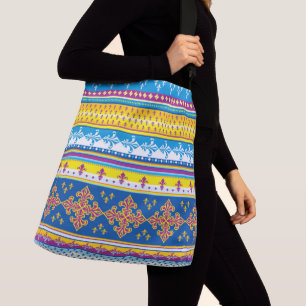 Ajustable Sac fourre-tout tout imprimé avec bandoulière. gra