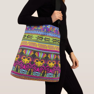 Ajustable Sac fourre-tout tout imprimé avec bandoulière. gra