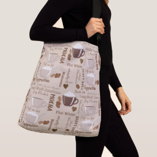 Ajustable Sac fourre-tout tout imprimé avec bandoulière. tai