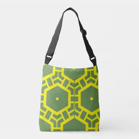 Ajustable SAC FOURRE-TOUT VERT ET YELLOw (Devant)