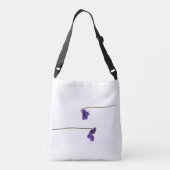 Ajustable sac fourre-tout Violettes (Dos)