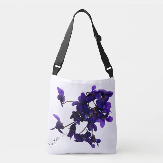 Ajustable sac fourre-tout Violettes (Devant)