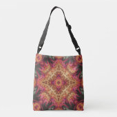 Ajustable Sac fractal royal | Sac à main traversier (Dos)