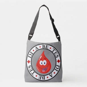 Ajustable Sac messenger de sensibilisation au diabète