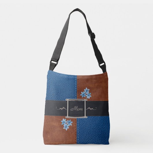 Ajustable Sac messenger stylé de relevé de patchwork (Devant)