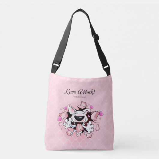 Ajustable Sac mignon "attaque de bull-terrier de bande (Devant)