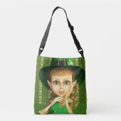 Ajustable Sac mignon de Crossbody de fille de shamrock de (Dos)