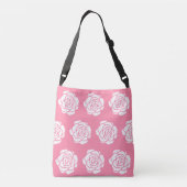 Ajustable Sac mortuaire à croix de rose blanc (Dos)