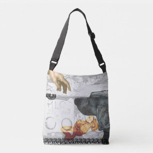 AJUSTABLE SAC MORTUAIRE CROISÉ À IMPRESSION DU CHIEN WEIM