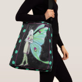 Ajustable Sac mortuaire féerique à croix de point de polka (De près)