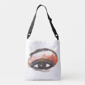 Ajustable Sac mortuaire orange à croix de fard à paupières (Dos)