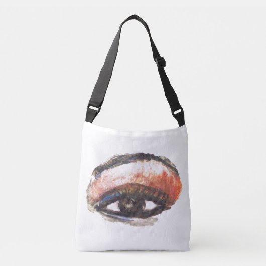 Ajustable Sac mortuaire orange à croix de fard à paupières (Devant)