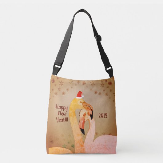 Ajustable Sac Nouvel An Flamants Roses (Devant)