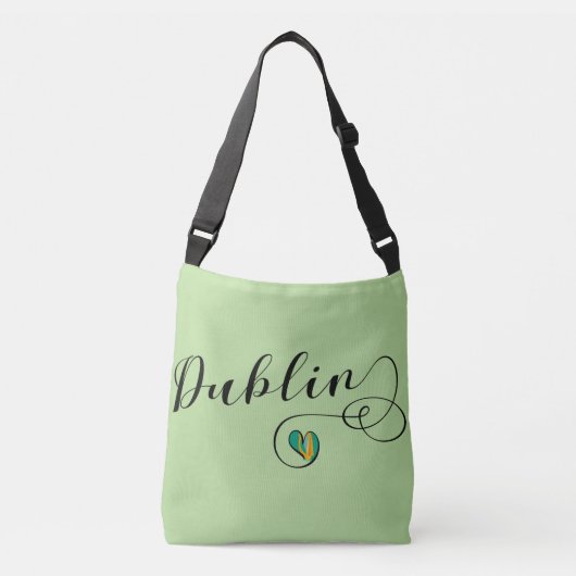 Ajustable Sac personnalisable de coeur de Dublin, Irlandais (Devant)