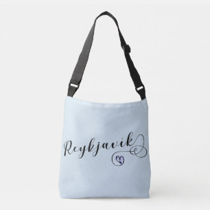 Ajustable Sac personnalisable Reykjavík Heart, Islande
