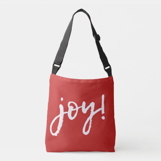Ajustable Sac rouge de Crossbody de joie grand (Devant)