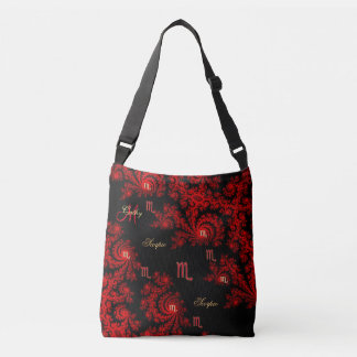 Ajustable Sac rouge et noir de Scorpion de signe de zodiaque