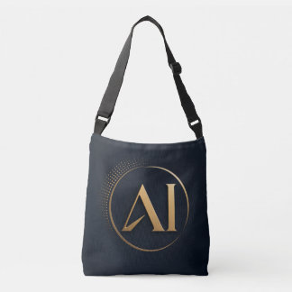 Ajustable Sac Shopping Luxe Logo Or AI – Artificiel Élégant