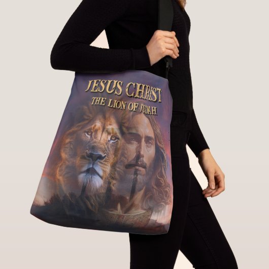 Ajustable Sac Transversal Jésus Christ Le Lion De Juda (De près)