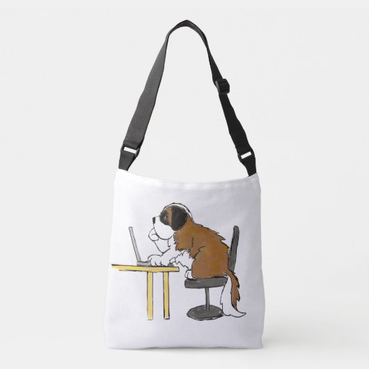 Ajustable Saint Bernard - Sac scolaire Slobbers (Devant)