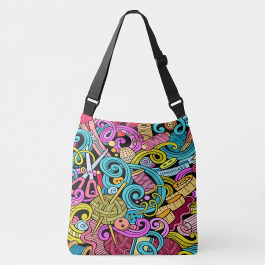 Ajustable Tricot de couture sur tout le sac d'impression (Devant)
