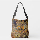Ajustable Typographie monogramme créez votre propre sac four (Devant)
