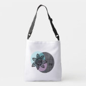 Ajustable Unique Paraphe En Polyester Brossé Sac fourre-tout (Dos)