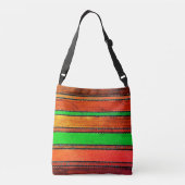 Ajustable Vintage Guatemala Rainbow Crossbody Sac (Dos)