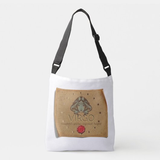 Ajustable Zodiaque - Vierge - Sac besace porté travers (Devant)