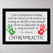 Ajustement chiropratique par affiche à la main (Devant)