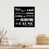 Ajuster la cause Chiropratique Citation Poster (Cuisine)