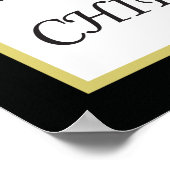 Ajuster La Cause Chiropratique Poster (Coin)