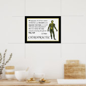 Ajuster La Cause Chiropratique Poster (Cuisine)