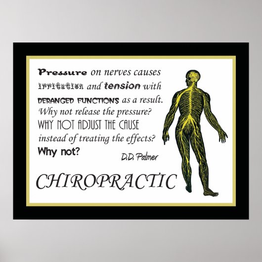 Ajuster La Cause Chiropratique Poster (Devant)