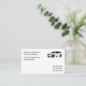 Ajusteur d'assurance simple Cartes de visite moder (Debout devant)
