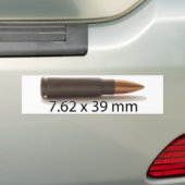 AK47 7,62 x 39 mm AMM Ronde Bumpersticker (Op auto)