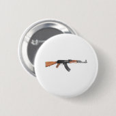 AK47 Assault-geweer Ronde Button 5,7 Cm (Voorkant /achterkant)