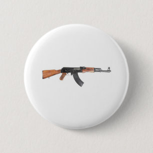 AK47 Assault-geweer Ronde Button 5,7 Cm