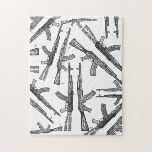 AK47 Firearm puzzle Legpuzzel