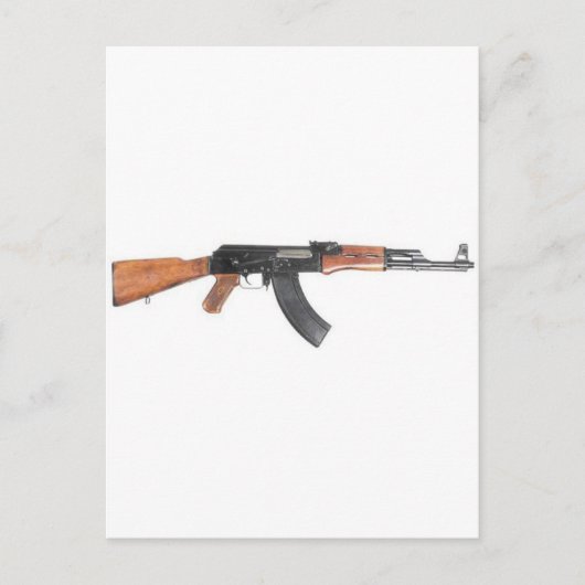 AK47 het geweer van de aanval Briefkaart (Voorkant)