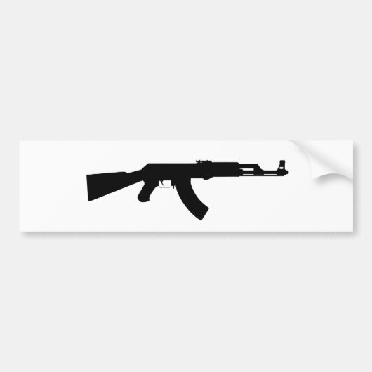Ak47 Pistool Bumpersticker (Voorkant)