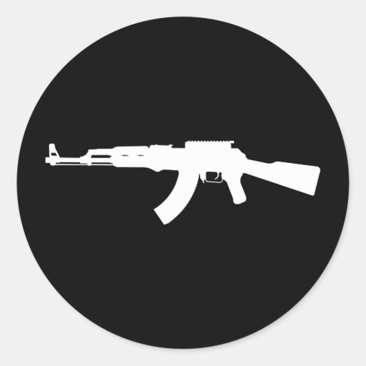 ak47 ronde sticker (Voorkant)